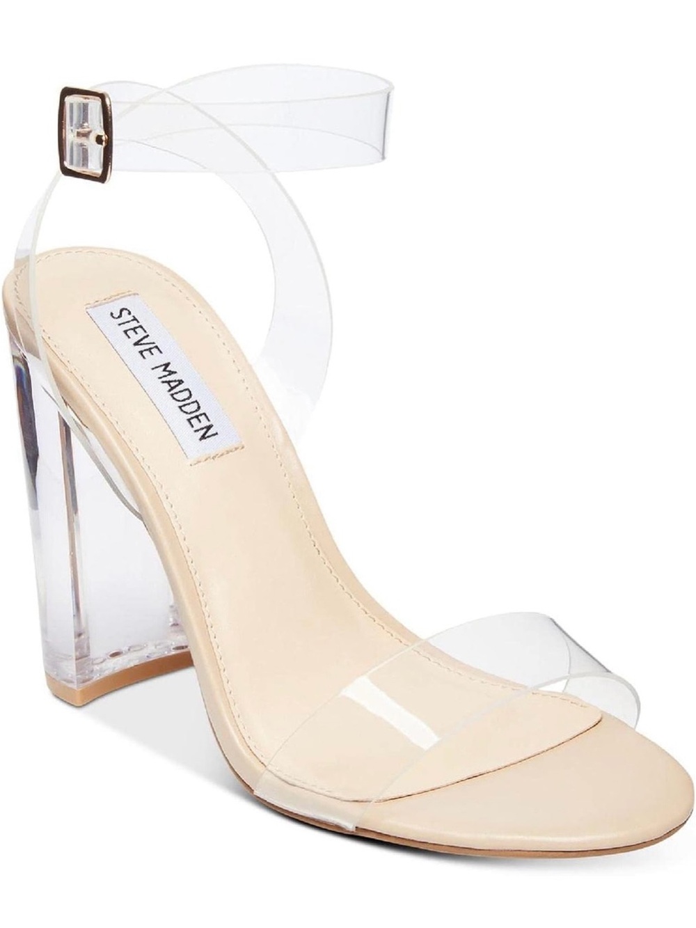 Steve Madden Clear Block Heel